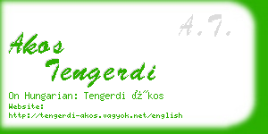 akos tengerdi business card